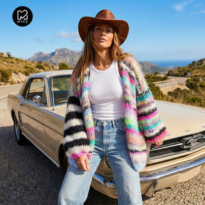 Knitting Kit – MYPZ Chunky Mohair Cardigan Indian Summer No.15 (ENG-NL-DE-NO)