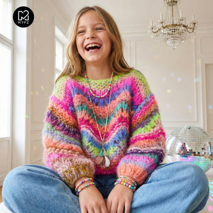 Breipatroon – MYPZ Chunky Mohair KIDS Pullover Wave No12 (ENG-NL-DE)