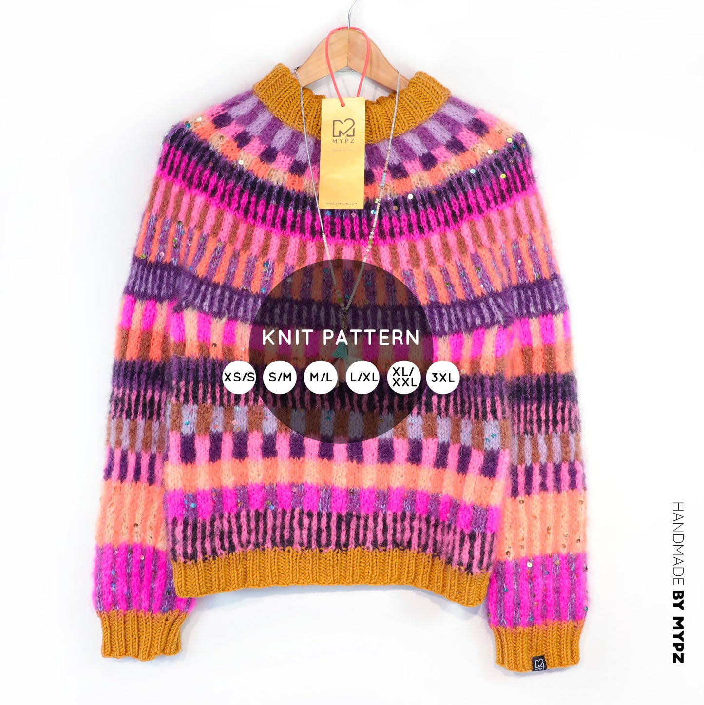Breipatroon – MYPZ top-down sweater Boho Firefly No6 (ENG-NL-DE)