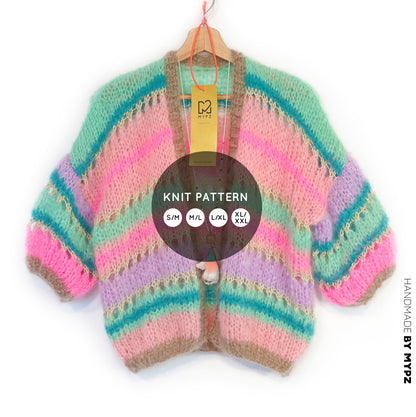 Knit pattern – MYPZ Light Mohair Cardigan Faby No10 (ENG-NL-DE)