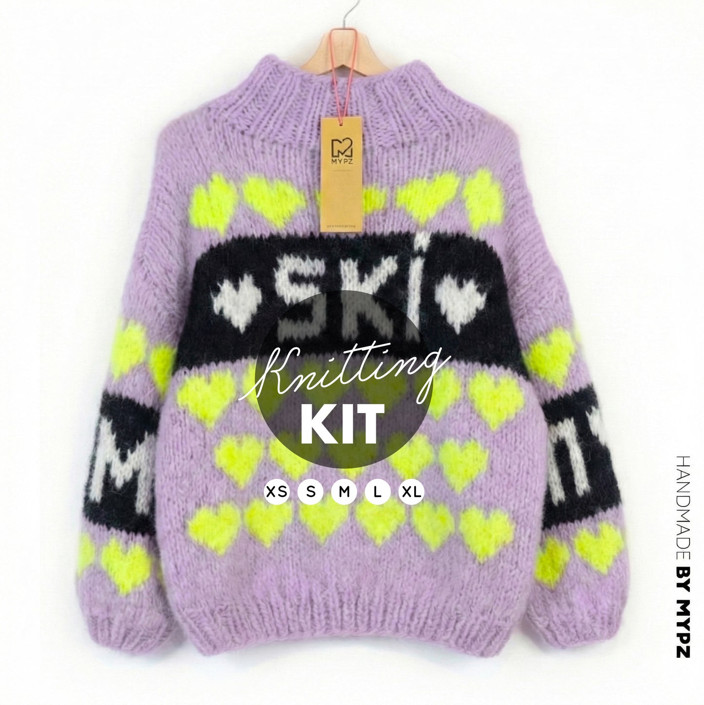 Breipakket – MYPZ Chunky Mohair Trui Ski Crush No.9 (ENG-NL-DE)