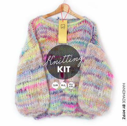 Knitting Kit – MYPZ Basic Chunky Pullover Scrap No15 (ENG-NL-DE)