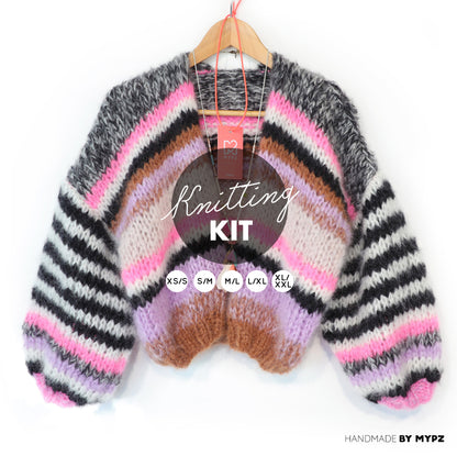 Breipakket – Kort Chunky Mohair Vest Alex No.12 (ENG-NL-DE)