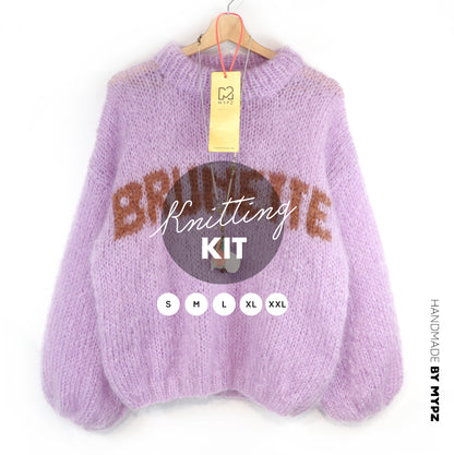 Breipakket – MYPZ Light Mohair trui Brunette No8 (ENG-DE-NL)