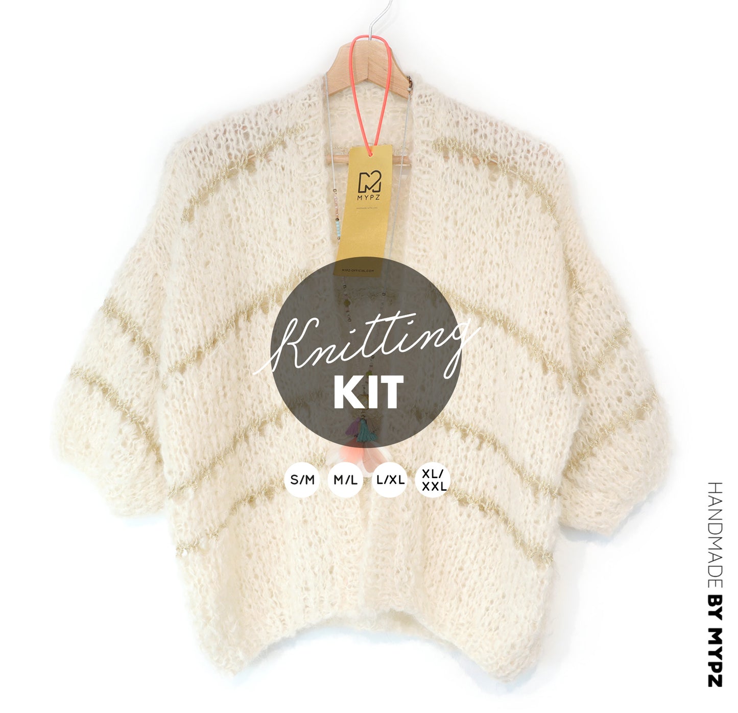 Knitting kit – MYPZ Light Alpaca Cardigan Morning Meadow No10 (ENG-NL-DE)
