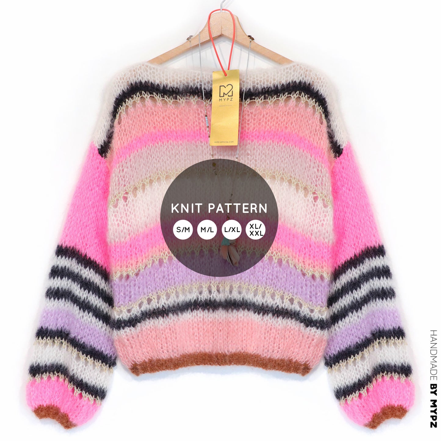 Breipatroon – MYPZ Basic Light Mohair Trui Alex N010 (ENG-NL-DE)