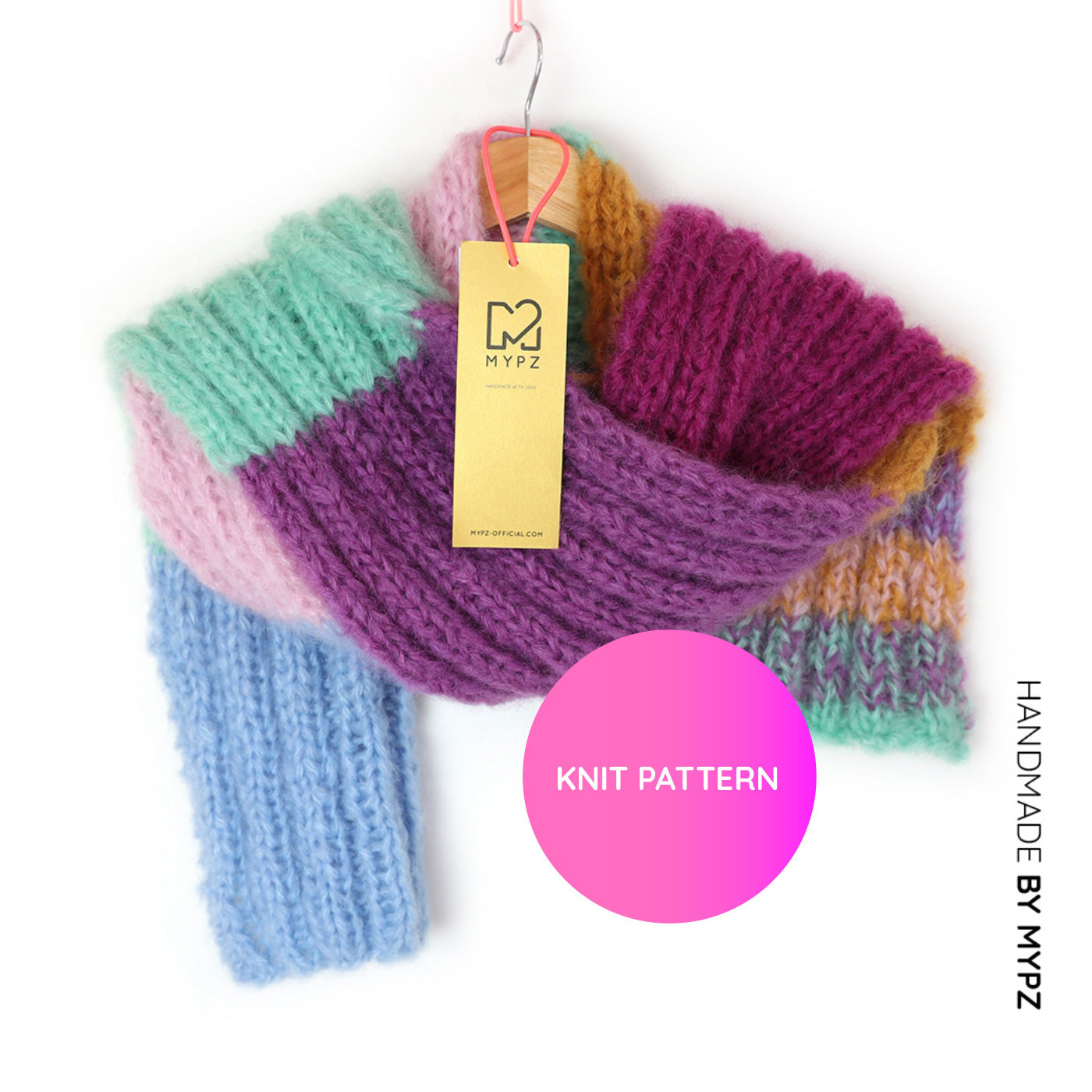 Breipakket – Chunky Mohair Sjaal Color Pop No9 (ENG-NL)