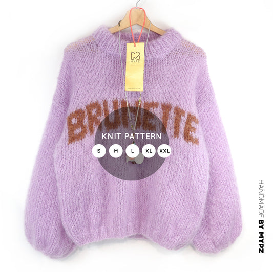 Breipatroon – MYPZ Light Mohair Pullover Brunette No8 (ENG-DE-NL)