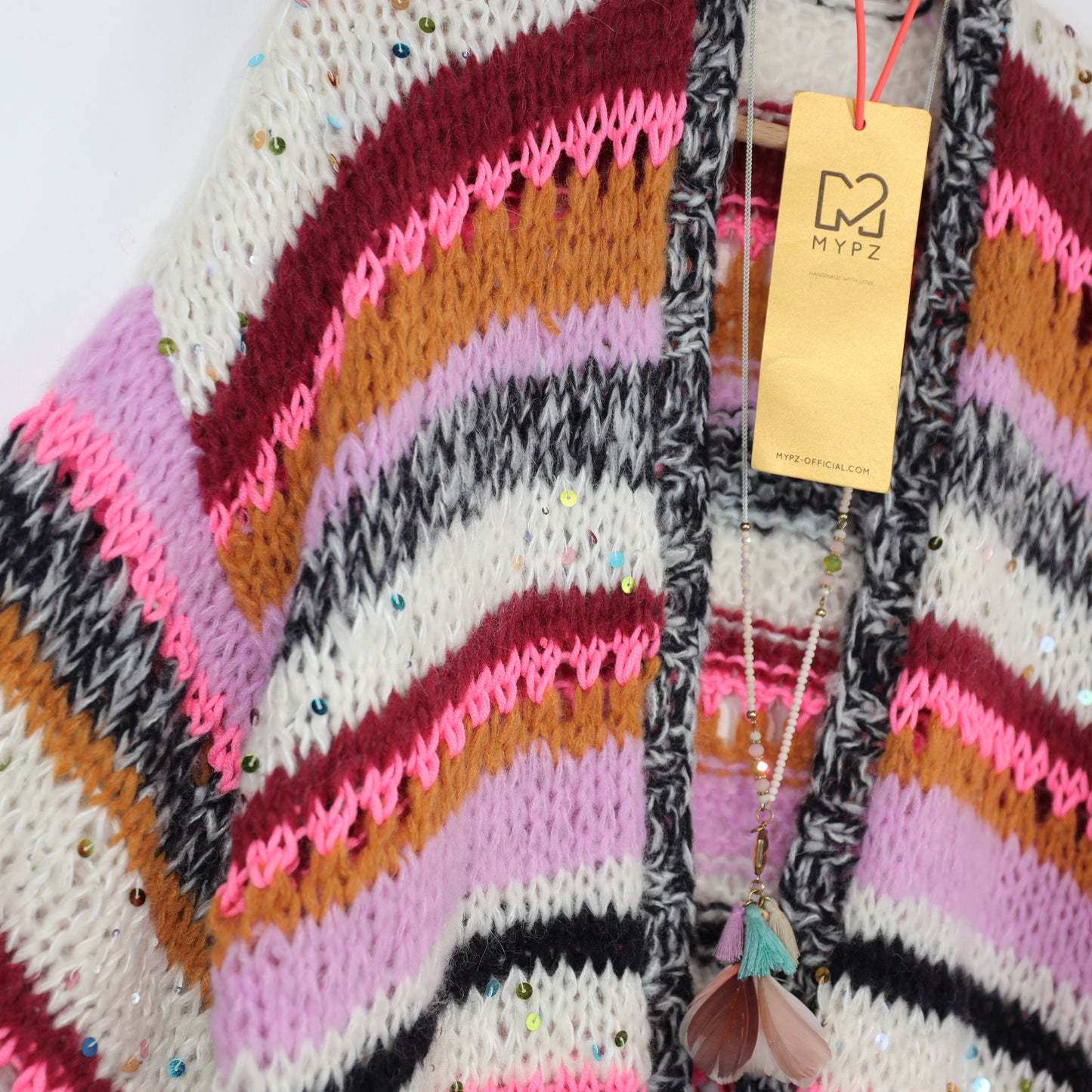 MYPZ Light Alpaca Cardigan Twinkle Berry