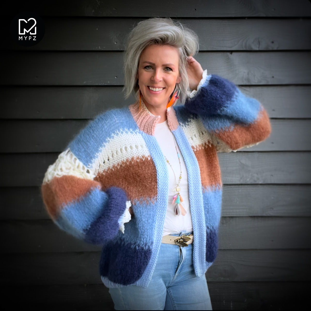 Breipakket – MYPZ Light Mohair Vest Blue Pop No.9 (ENG-NL)