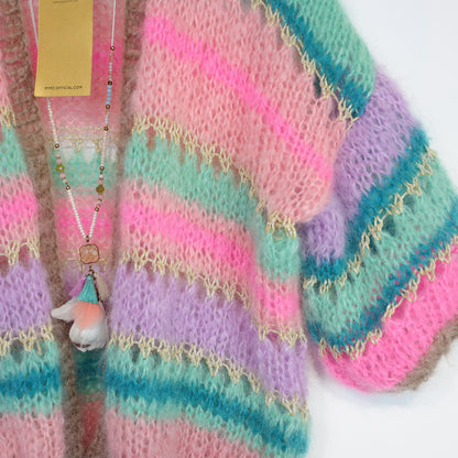 Knitting kit – MYPZ Short Light Mohair Cardigan Faby No10 (ENG-NL-DE)