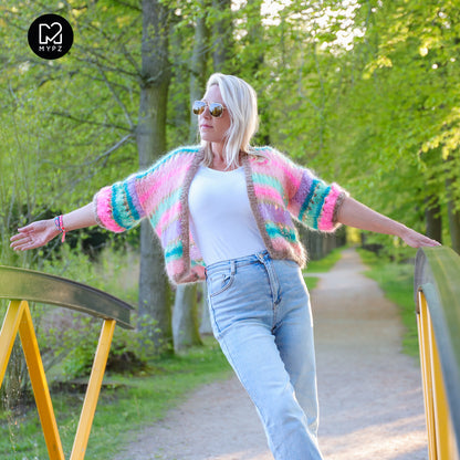 Knit pattern – MYPZ Light Mohair Cardigan Faby No10 (ENG-NL-DE)
