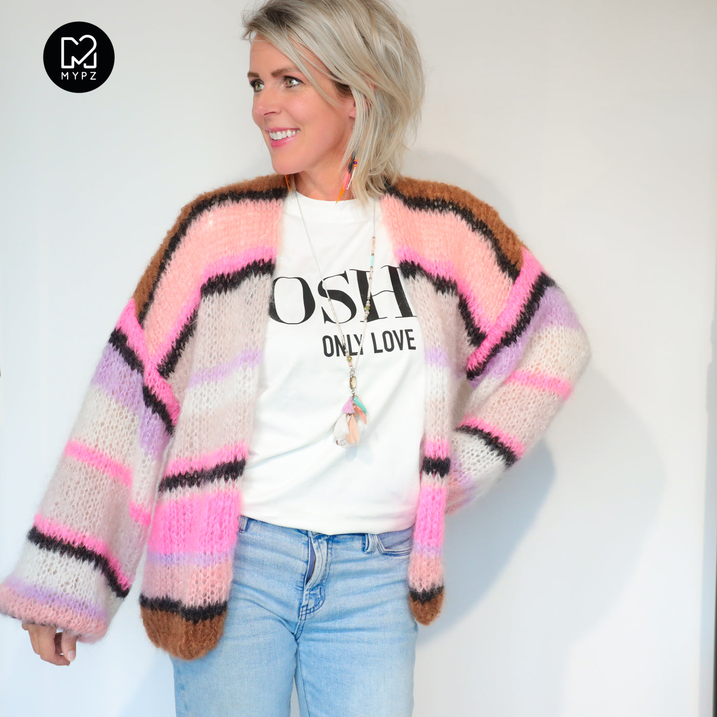 Knitting kit – MYPZ Basic Light Mohair Cardigan Jeanie No10 (ENG-NL-DE)