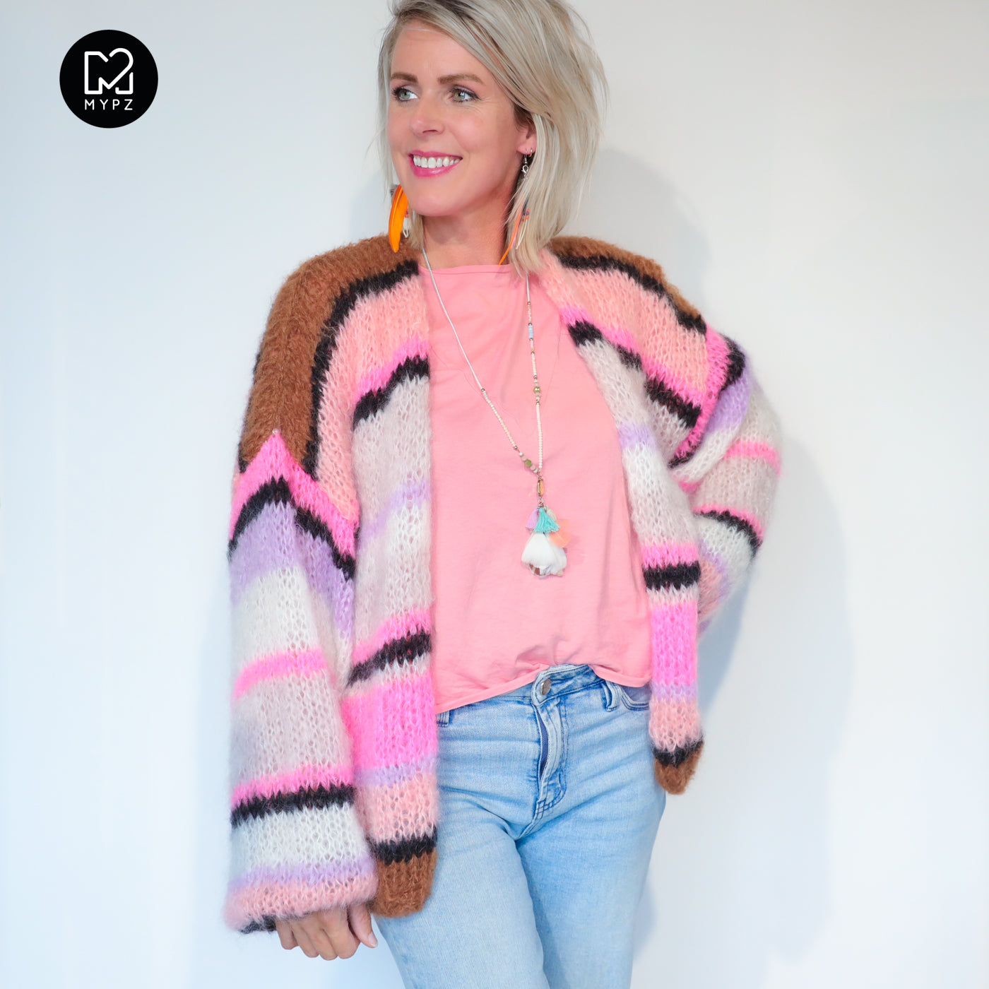 Knitting kit – MYPZ Basic Light Mohair Cardigan Jeanie No10 (ENG-NL-DE)