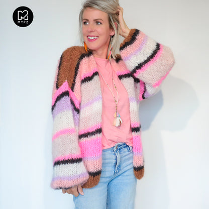 Knitting kit – MYPZ Basic Light Mohair Cardigan Jeanie No10 (ENG-NL-DE)