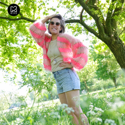 Breipatroon – MYPZ kort Light Mohair vest Summerflow No10 (ENG-NL-DE)