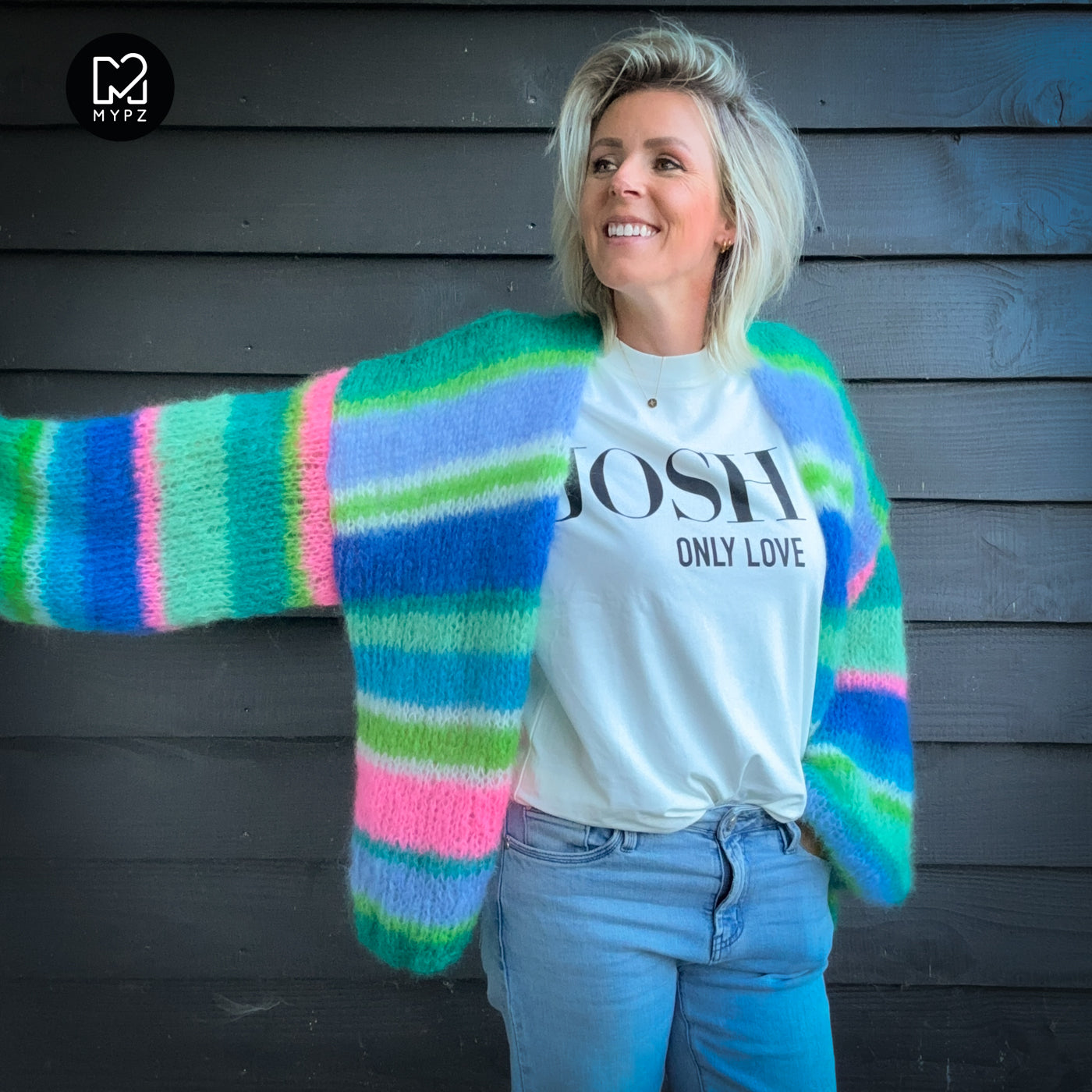 MYPZ Light Mohair cardigan Shamrock