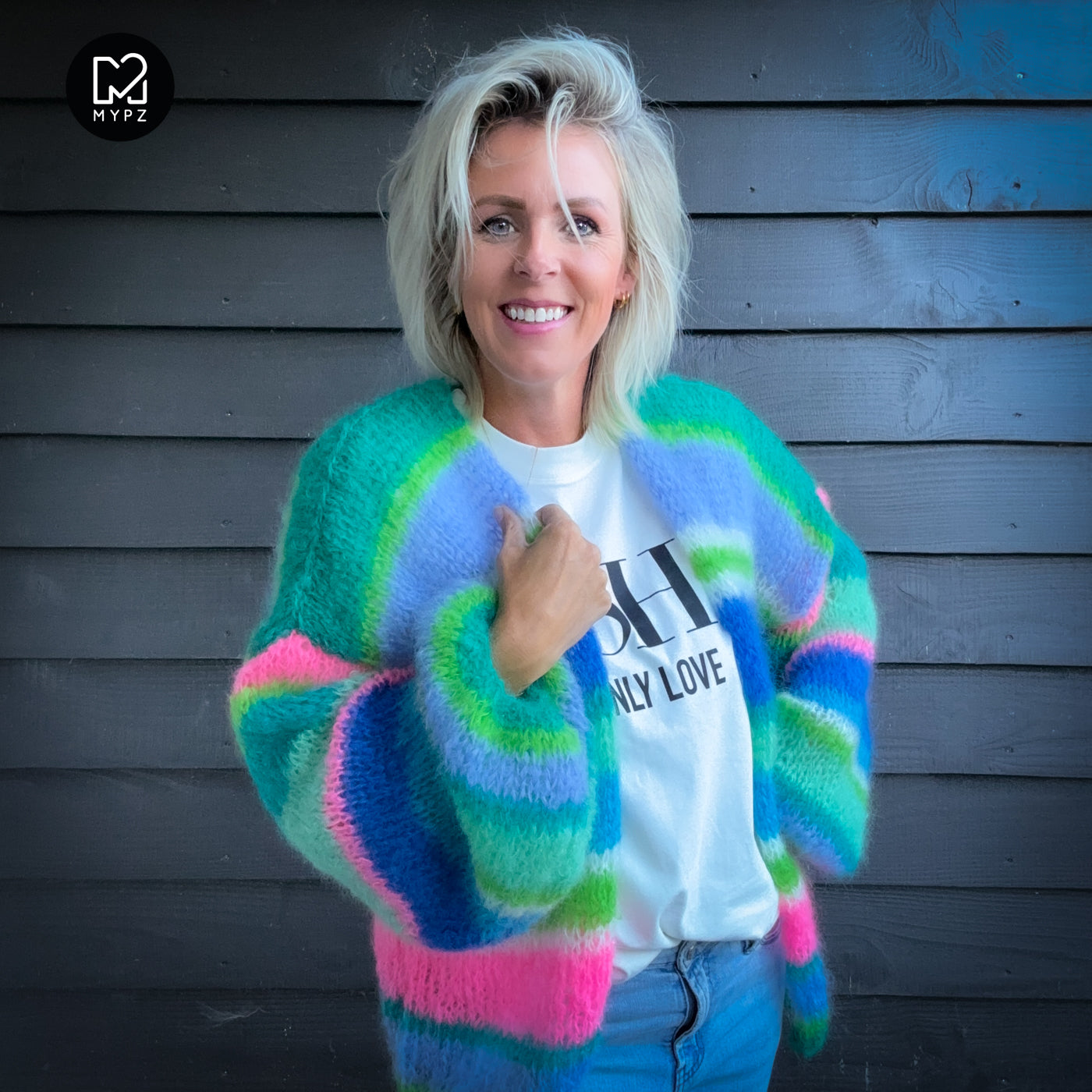 MYPZ Light Mohair cardigan Shamrock