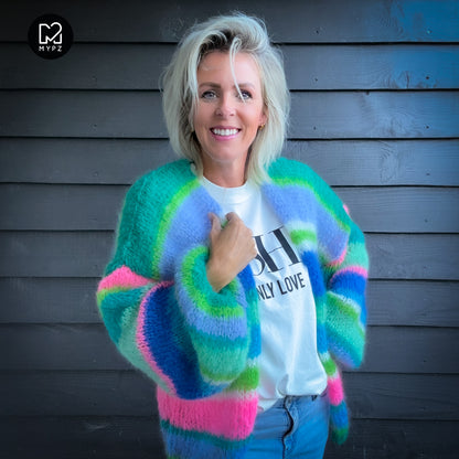 MYPZ Light Mohair cardigan Shamrock