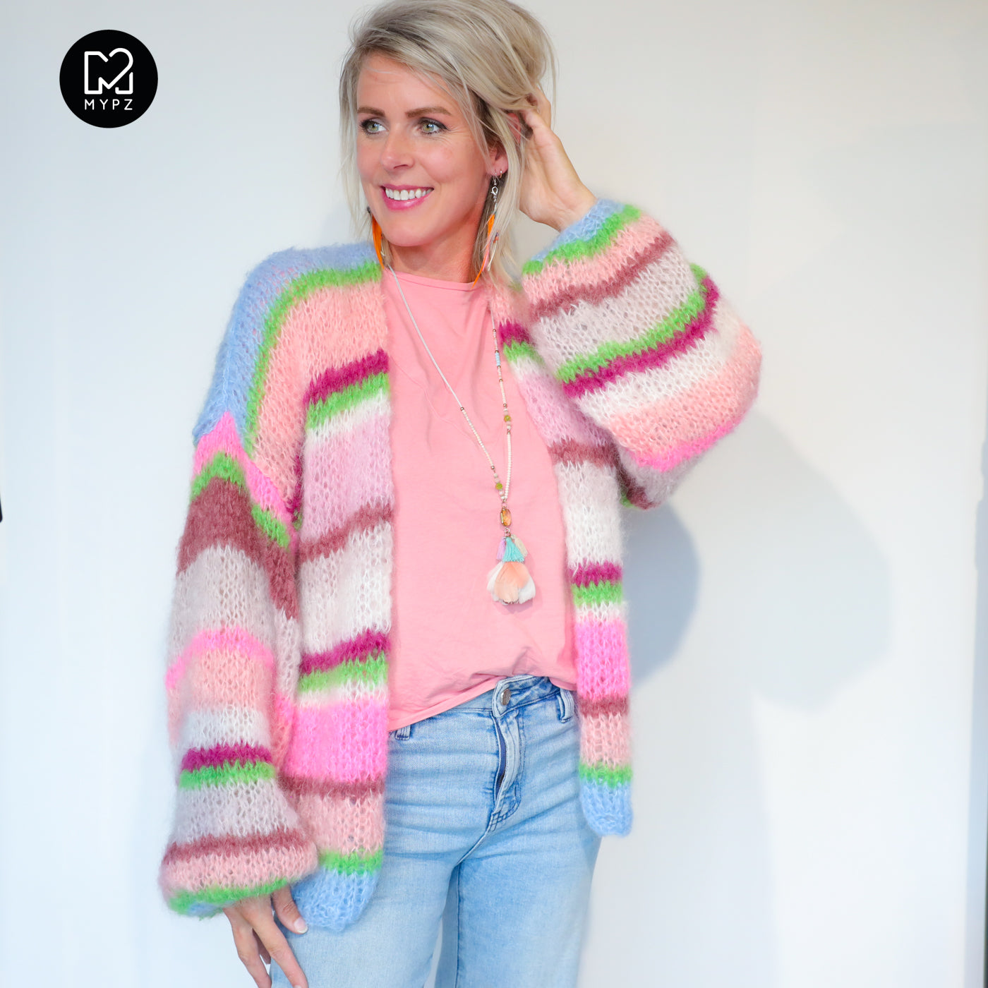 Breipakket – MYPZ Basic Light Mohair Cardigan Candy Clouds No10 (ENG-NL-DE)