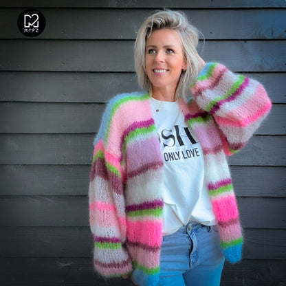 MYPZ Light Mohair cardigan Candy Clouds