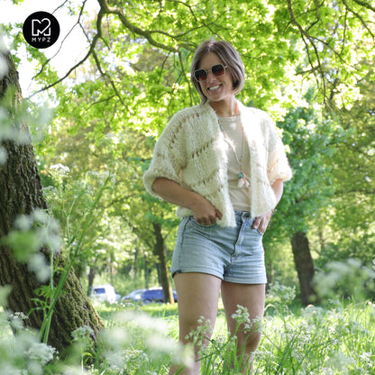 Knitting kit – MYPZ Light Alpaca Cardigan Morning Meadow No10 (ENG-NL-DE)