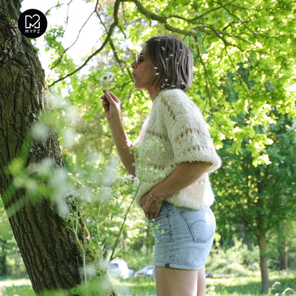 Knitting kit – MYPZ Light Alpaca Cardigan Morning Meadow No10 (ENG-NL-DE)