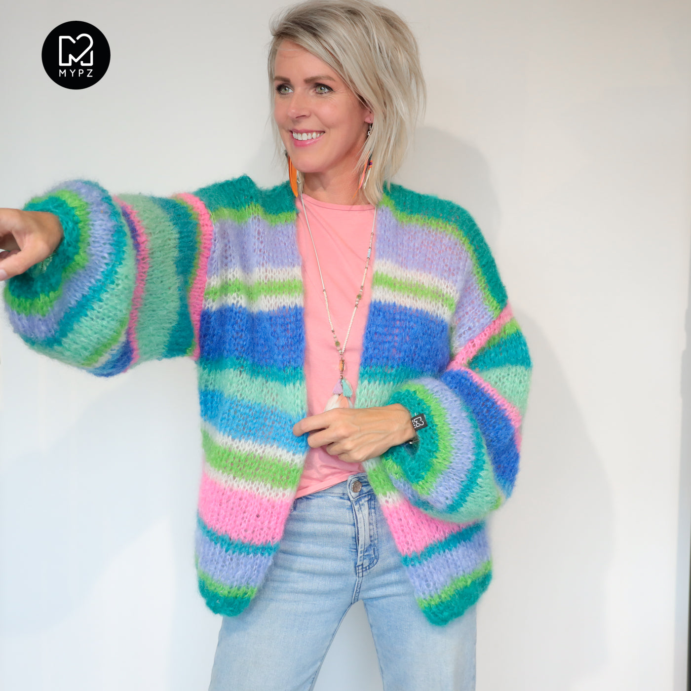 Breipakket – MYPZ Basic Light Mohair Cardigan Shamrock No10 (ENG-NL-DE)