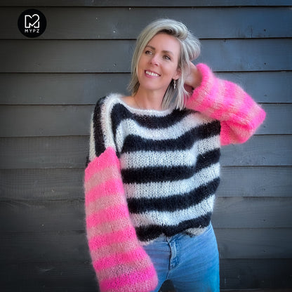 Breipakket – MYPZ Basic Light Mohair Pullover Melon-Candy no10 (ENG-NL-DE)