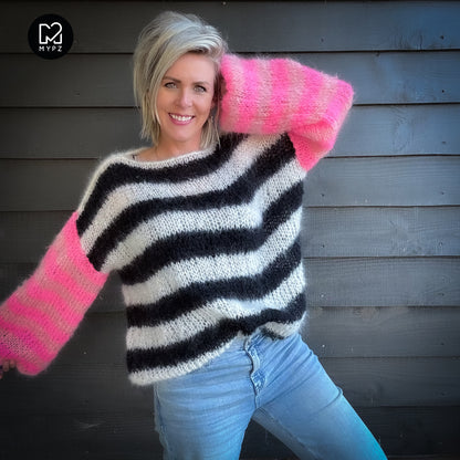 Breipakket – MYPZ Basic Light Mohair Pullover Melon-Candy no10 (ENG-NL-DE)