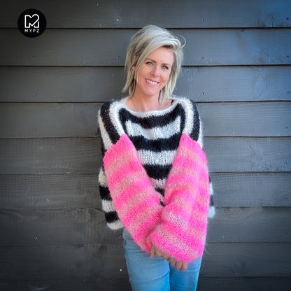 Breipakket – MYPZ Basic Light Mohair Pullover Melon-Candy no10 (ENG-NL-DE)