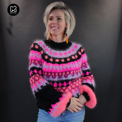 Knitting Kit – MYPZ top-down sweater Ziggy No6 (ENG-NL-DE)