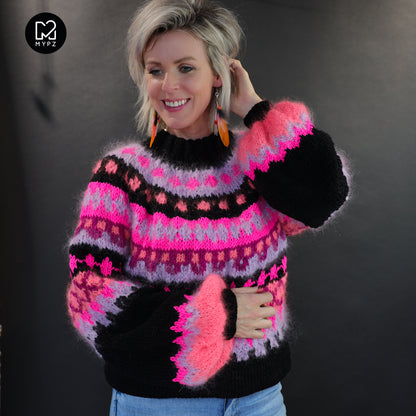 Knitting Kit – MYPZ top-down sweater Ziggy No6 (ENG-NL-DE)