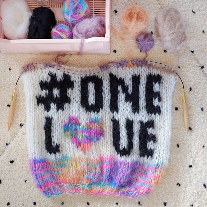 Breipatroon – MYPZ Chunky Mohair trui #ONELOVE No15 (ENG-NL)