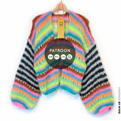 Knit pattern – MYPZ Light Mohair Cardigan Magic No10 (ENG-NL-DE)
