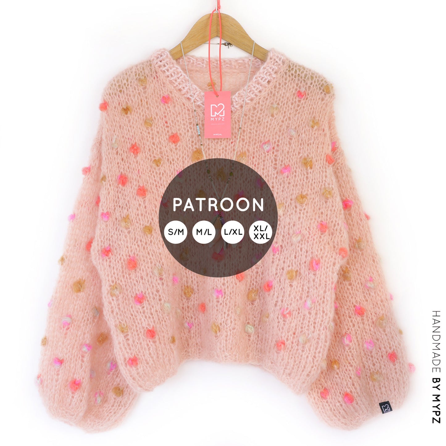 Breipatroon – MYPZ Light Mohair trui Dahlia no10 (ENG-NL)