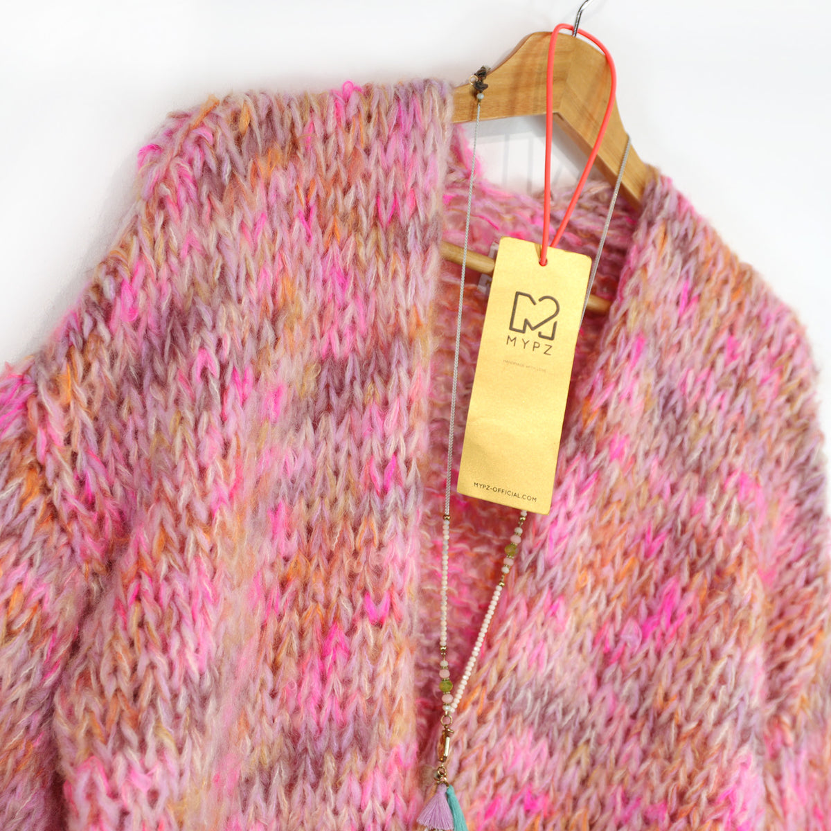Kit de tricot - cardigan court épais MYPZ en alpaga-mohair Pecan Dream n°15 (ENG-DE-NL-ES-FR-IT-DA-SV-NO)