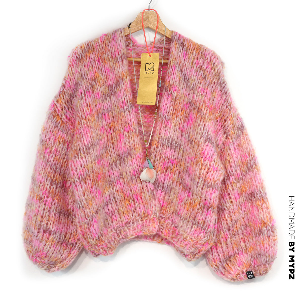 Kit de tricot - cardigan court épais MYPZ en alpaga-mohair Pecan Dream n°15 (ENG-DE-NL-ES-FR-IT-DA-SV-NO)