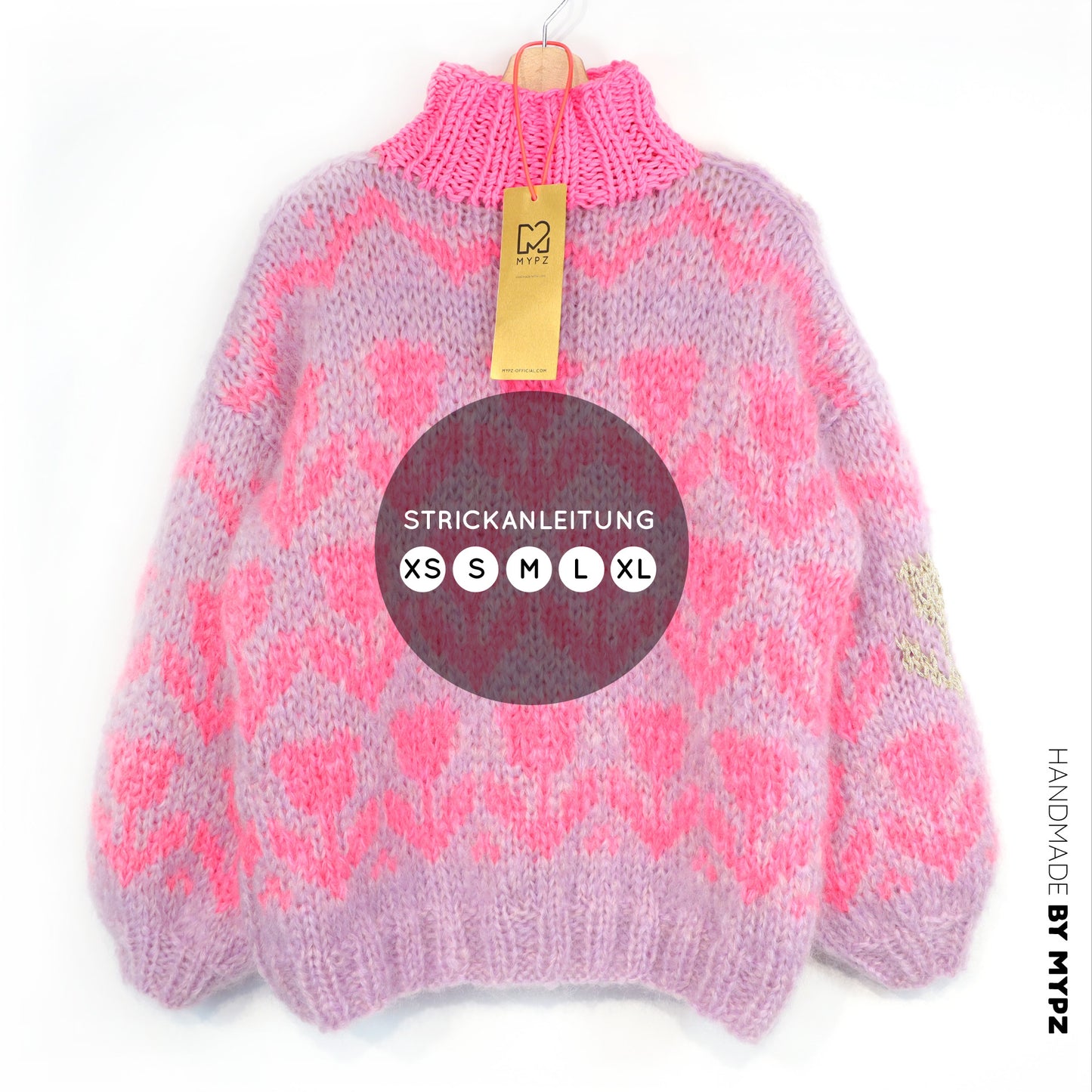 Breipatroon – MYPZ Chunky Mohair Pullover Coral Tulips No.9 (ENG-NL-DE)