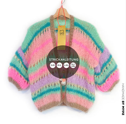 Knit pattern – MYPZ Light Mohair Cardigan Faby No10 (ENG-NL-DE)
