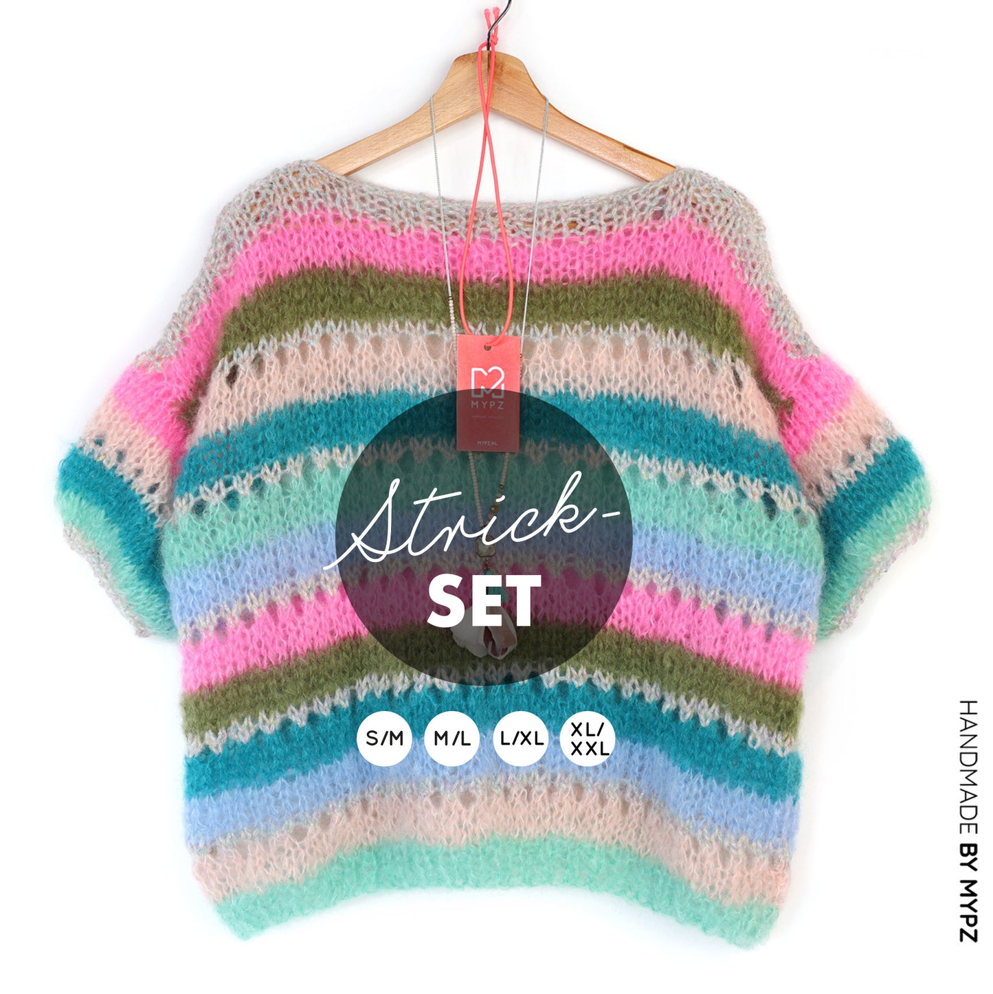 Kit de Tricot – MYPZ Basic Light Mohair Top Misty No10 (ENG-NL-DE-FR)