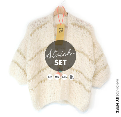 Knitting kit – MYPZ Light Alpaca Cardigan Morning Meadow No10 (ENG-NL-DE)