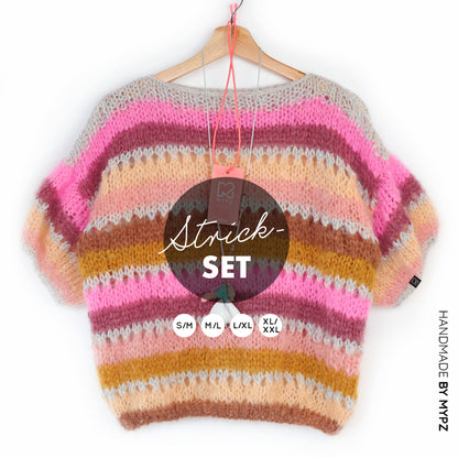 Knitting kit – MYPZ Basic Light Mohair Top Caramel No10 (ENG-NL-DE-FR)