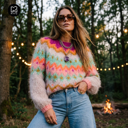 Breipatroon – MYPZ Chunky Topdown Mohair Pullover Snowberry nr.12 (ENG-DE-NL-ES-FR-IT-DA-SV-NO)