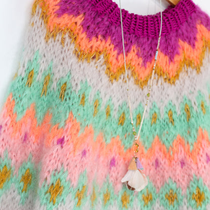 Breipatroon – MYPZ Chunky Topdown Mohair Pullover Snowberry nr.12 (ENG-DE-NL-ES-FR-IT-DA-SV-NO)
