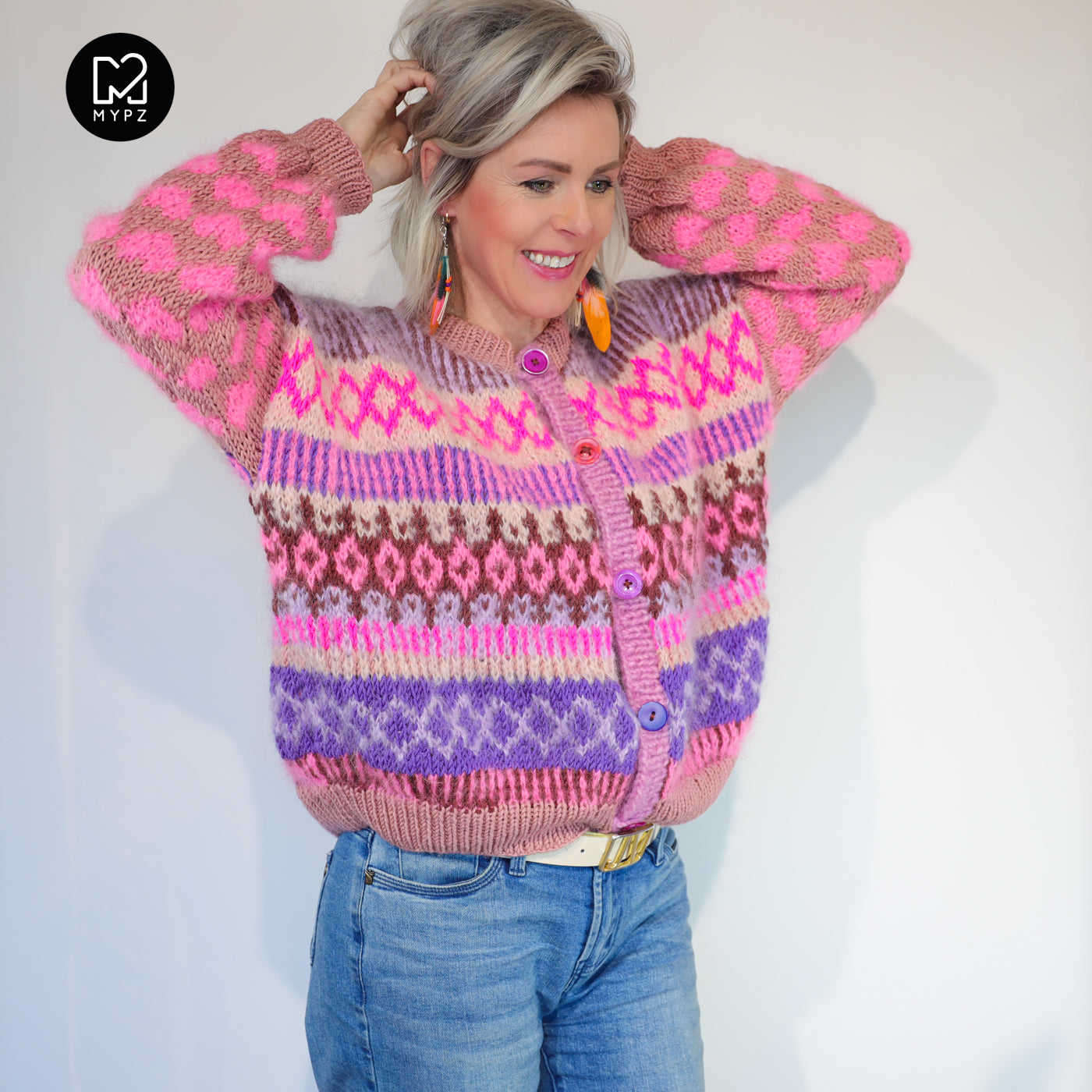 Knitting pattern – MYPZ Nordic cardigan True Love No6 (ENG-NL)