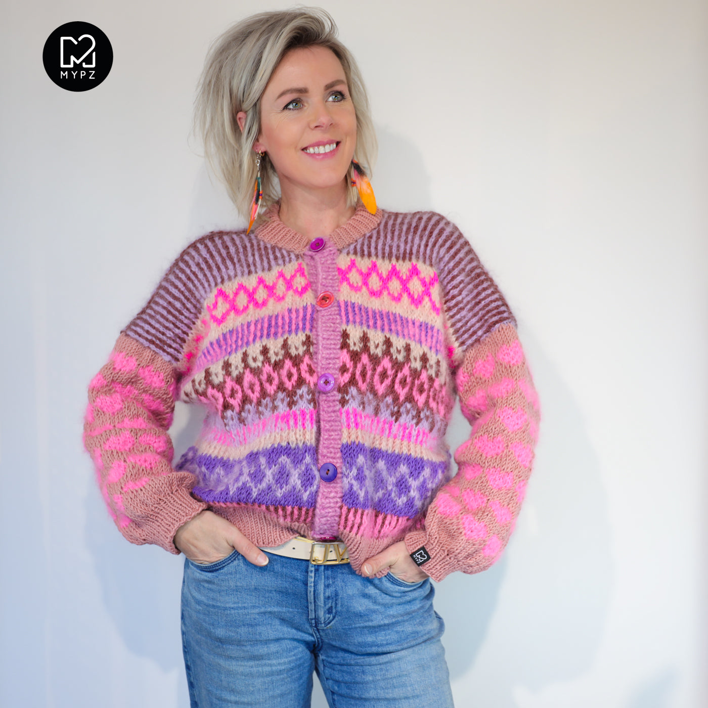 Knitting pattern – MYPZ Nordic cardigan True Love No6 (ENG-NL)