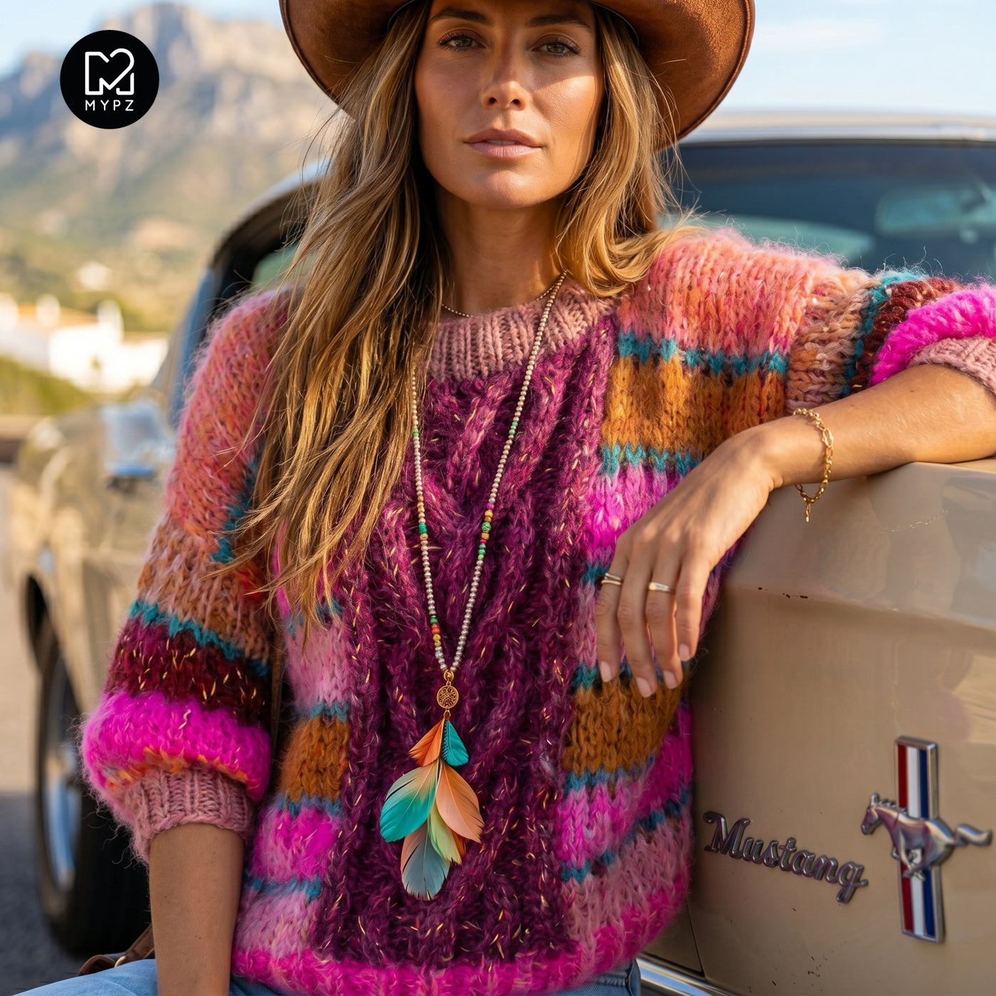 Breipakket – MYPZ  Light Alpaca Mohair Top Wildberry No10 (ENG-NL-DE)