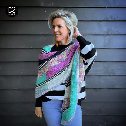 Breipatroon -Wings of Color omslagdoek No6 (ENG-NL)