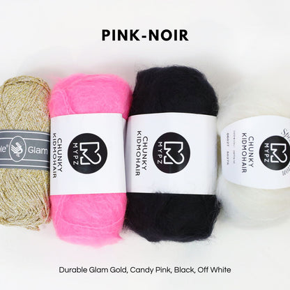 Crochet kit - MYPZ Heart bag + Diamonds bag (ENG-NL-DE-FR-ES)